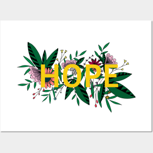 Hope flower design Posters and Art